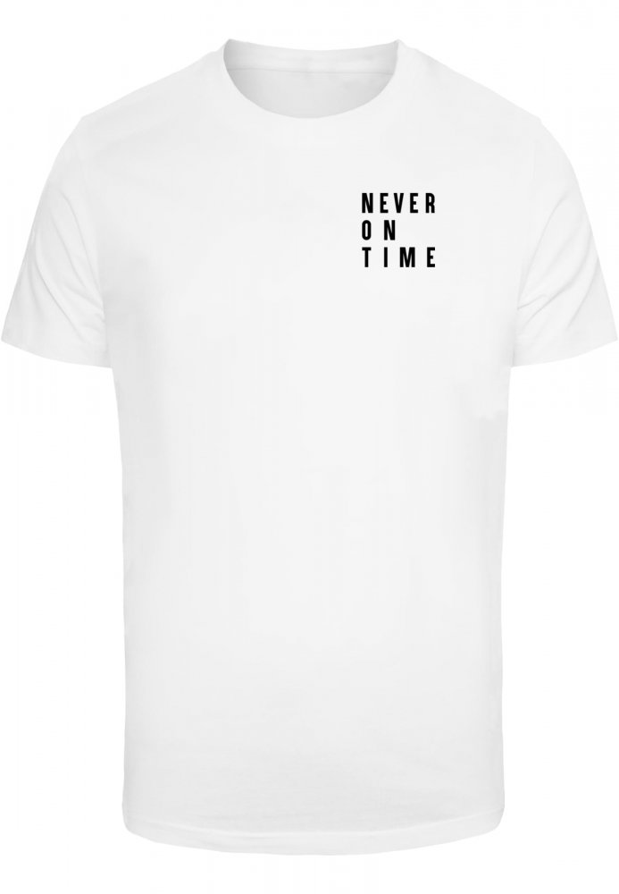 Never On Time Tee - white S