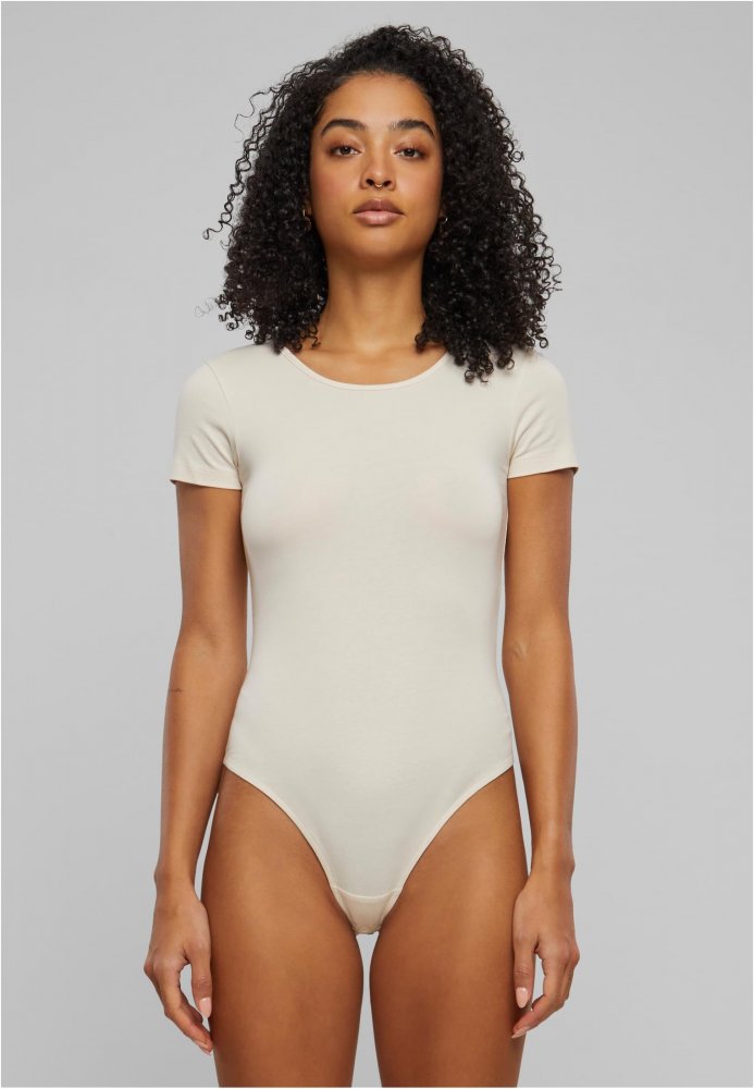 Ladies Organic Stretch Jersey Body - whitesand L