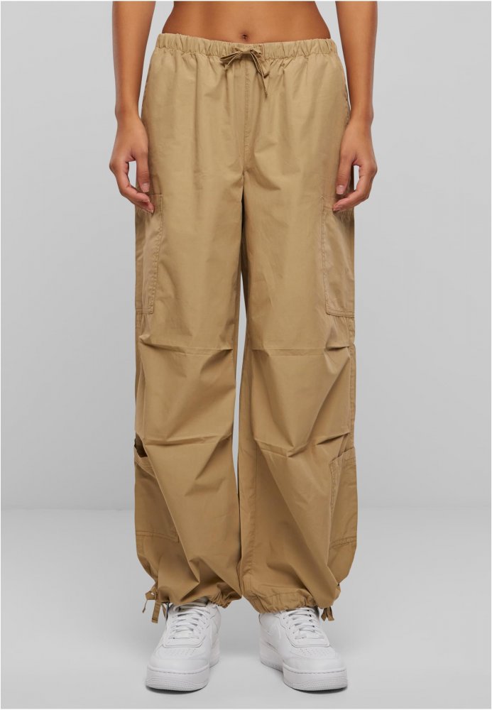 Ladies Cotton Cargo Parashute Pants - unionbeige XL