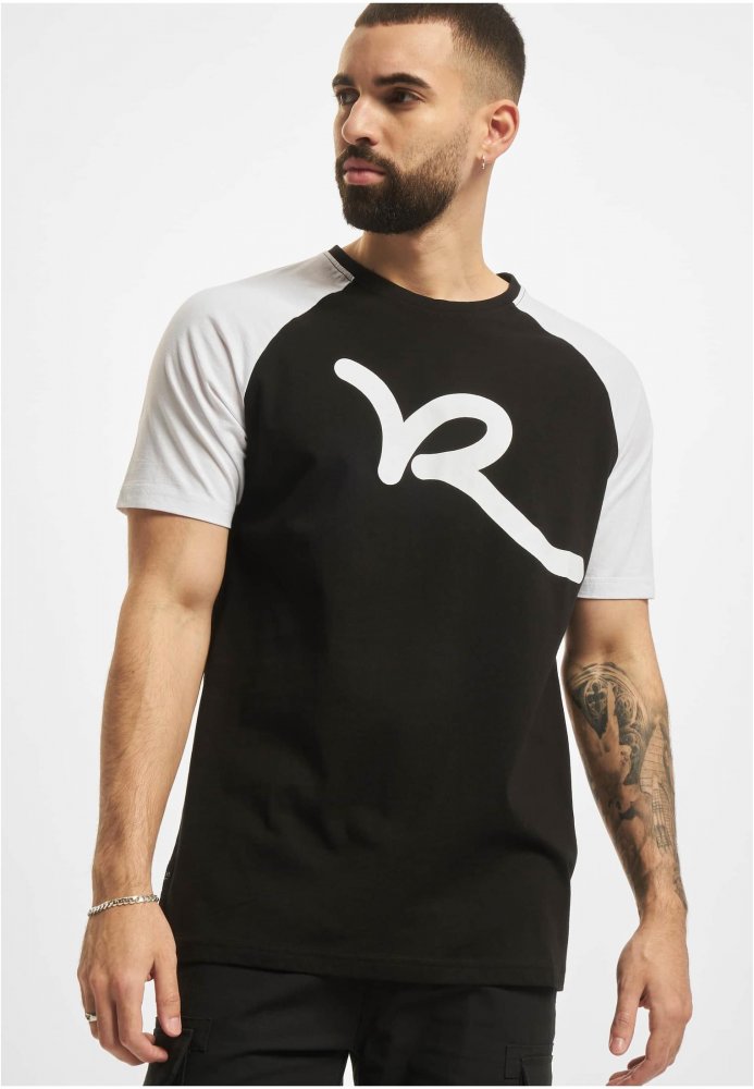 Rocawear T-Shirt - black/white XXL