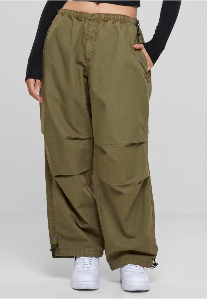 Ladies Cotton Parachute Pants - tiniolive XL