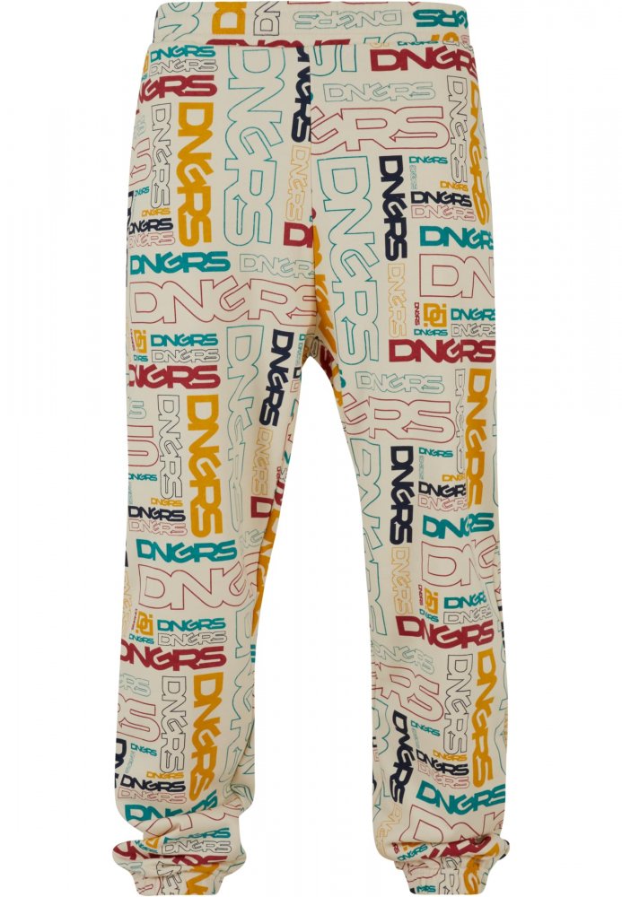 Dangerous DNGRS Sweatpants Maze - white XL