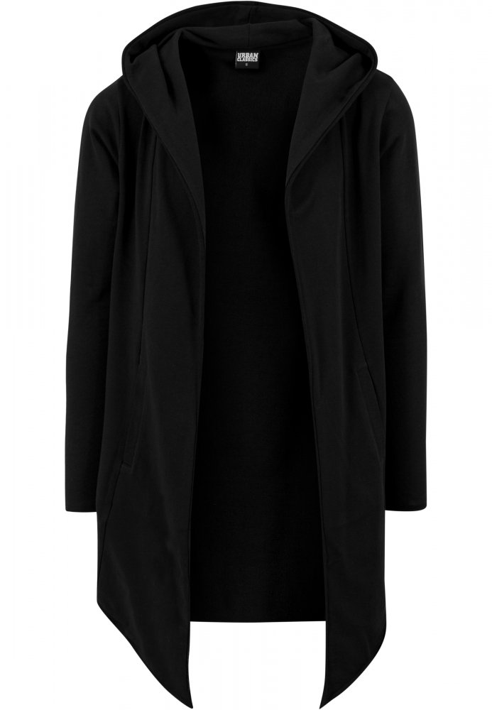 Černý pánský cardigan Urban Classics Long Hooded Open Edge XL