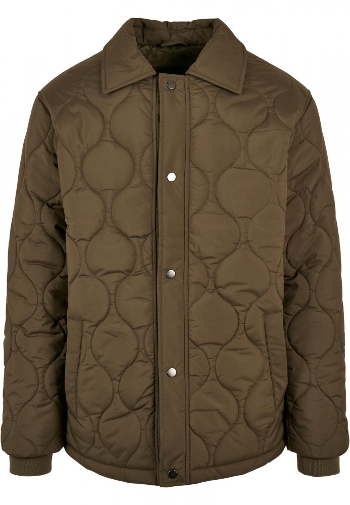 Quilted Coach Jacket - olive XXL
