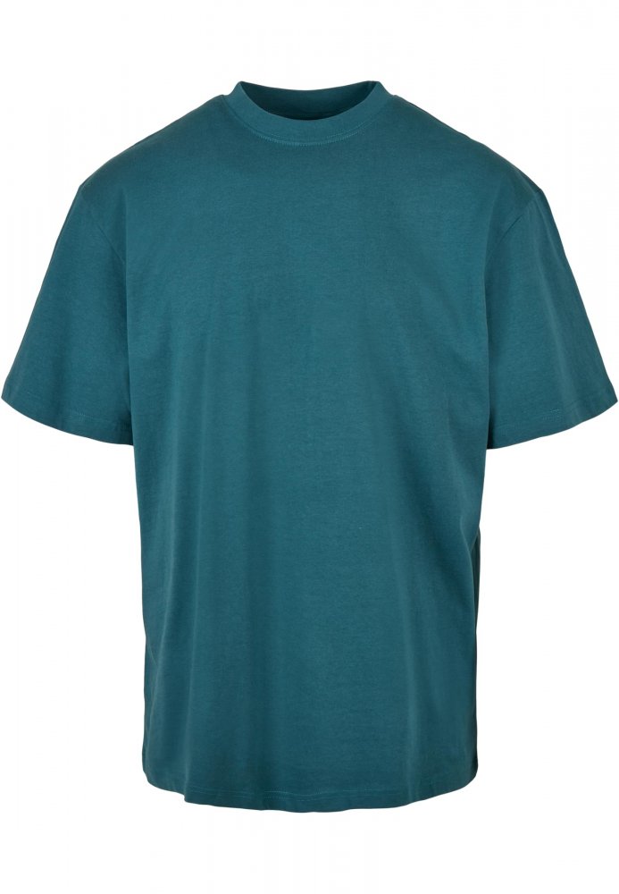 Zeleno/modré pánské tričko Urban Classics Tall Tee XL