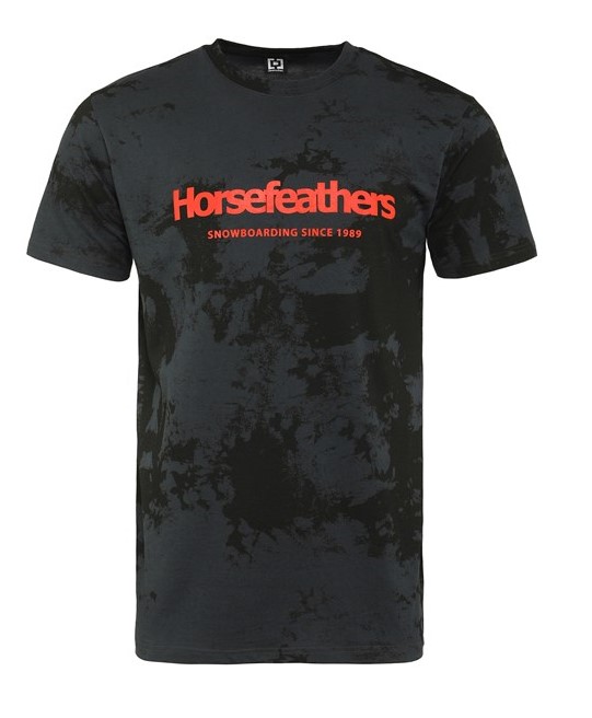 Tričko Horsefeathers Quarter gray tie dye S