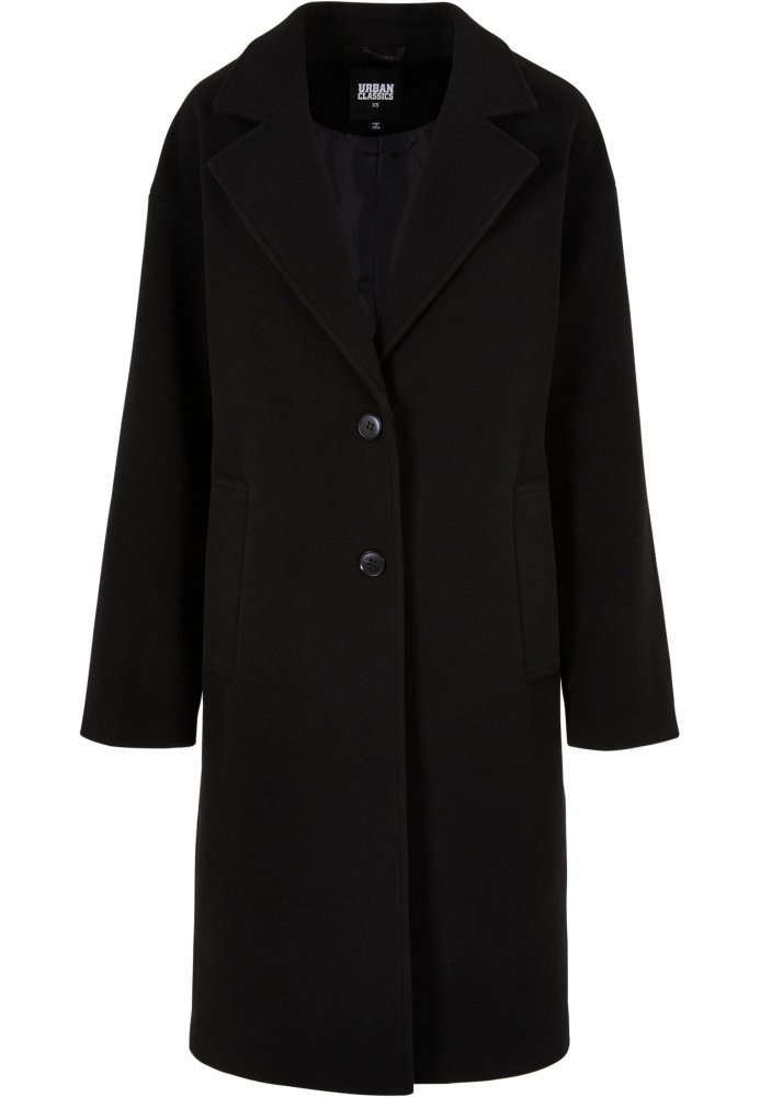 Černý dámský kabát Urban Classics Oversized Long 4XL