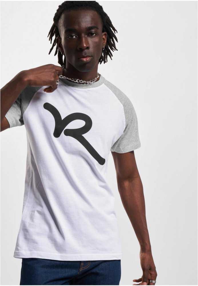 Rocawear Tshirt - white/h.grey XL