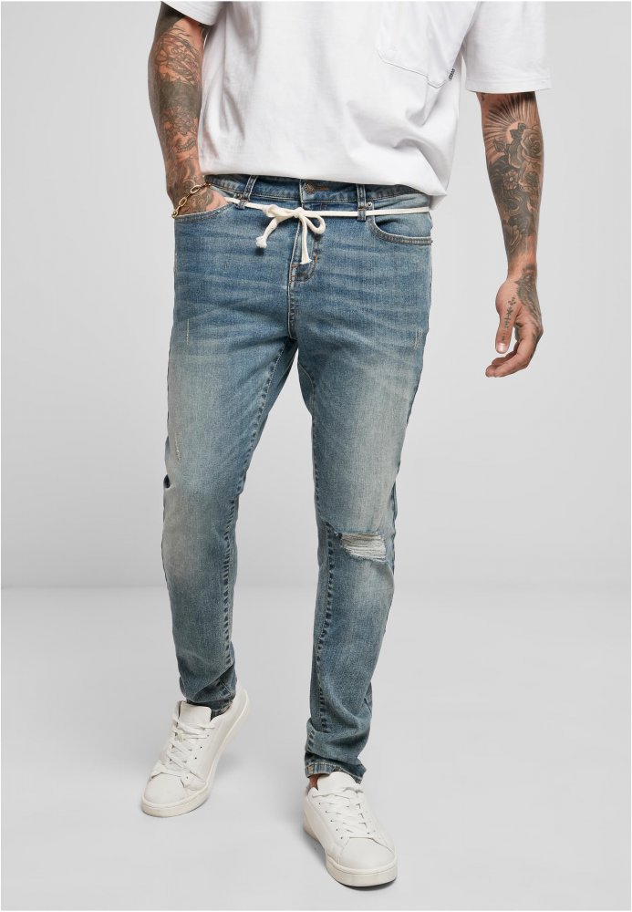 Slim Fit Drawstring Jeans 29/32