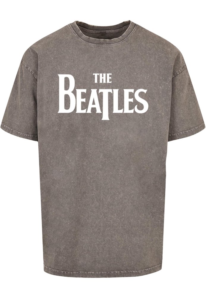 Beatles - Headline Acid Washed Oversize Tee - asphalt XL