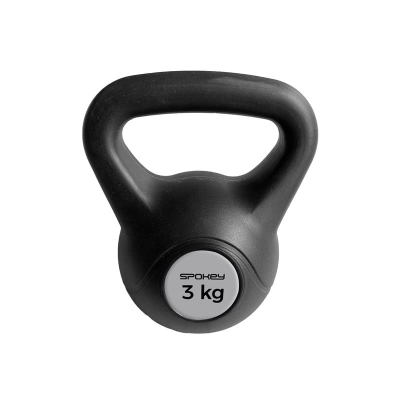 Spokey SCALES BASIC Kettlebell plastová činka 3 kg