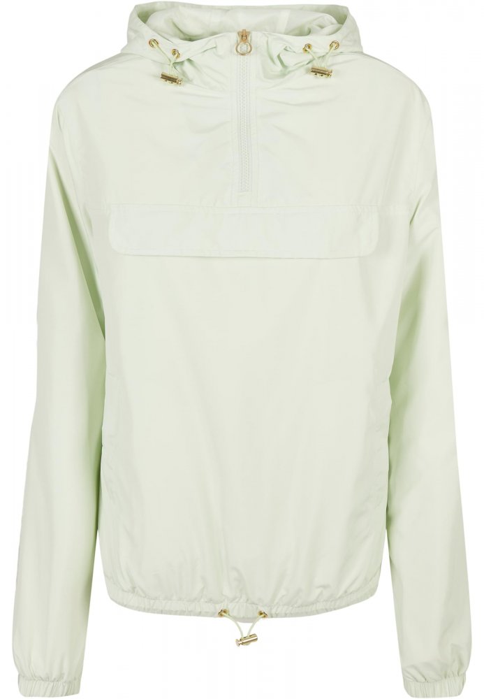 Světle zelená dámská jarní/podzimní bunda Urban Classics Ladies Basic Pullover 4XL