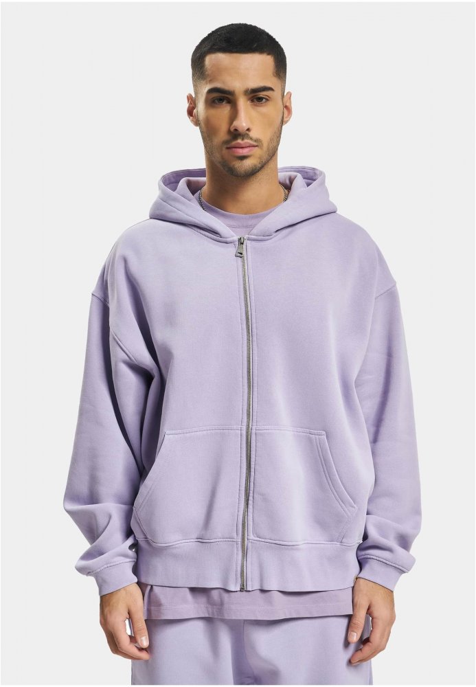 DEF Zip Hoody - purple washed XL