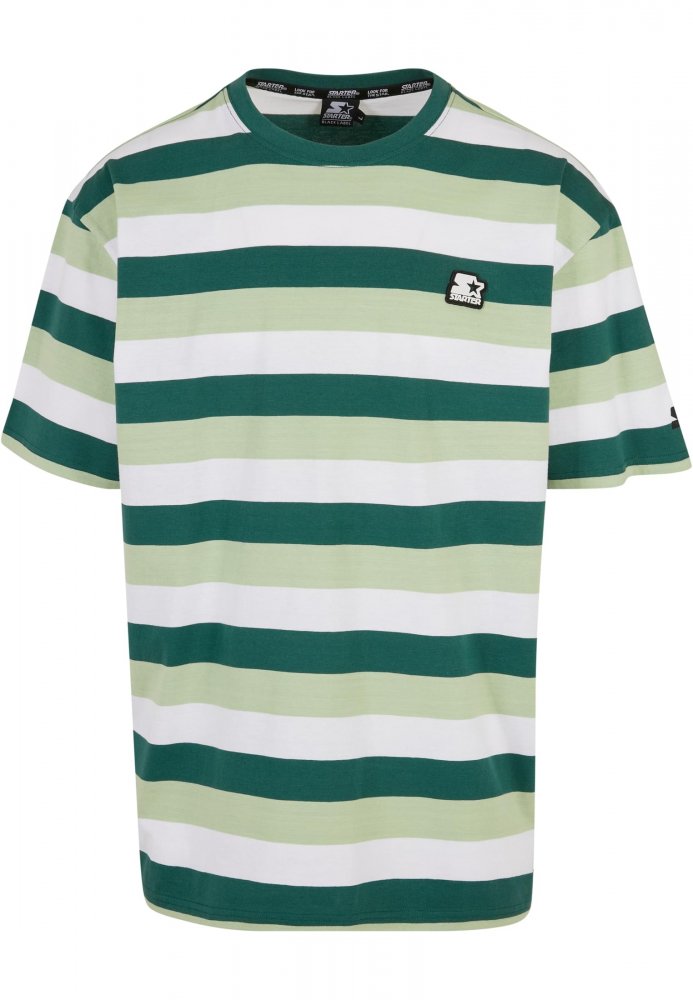 Starter Sun Stripes Oversize Tee - darkfreshgreen/vintagegreen/white M