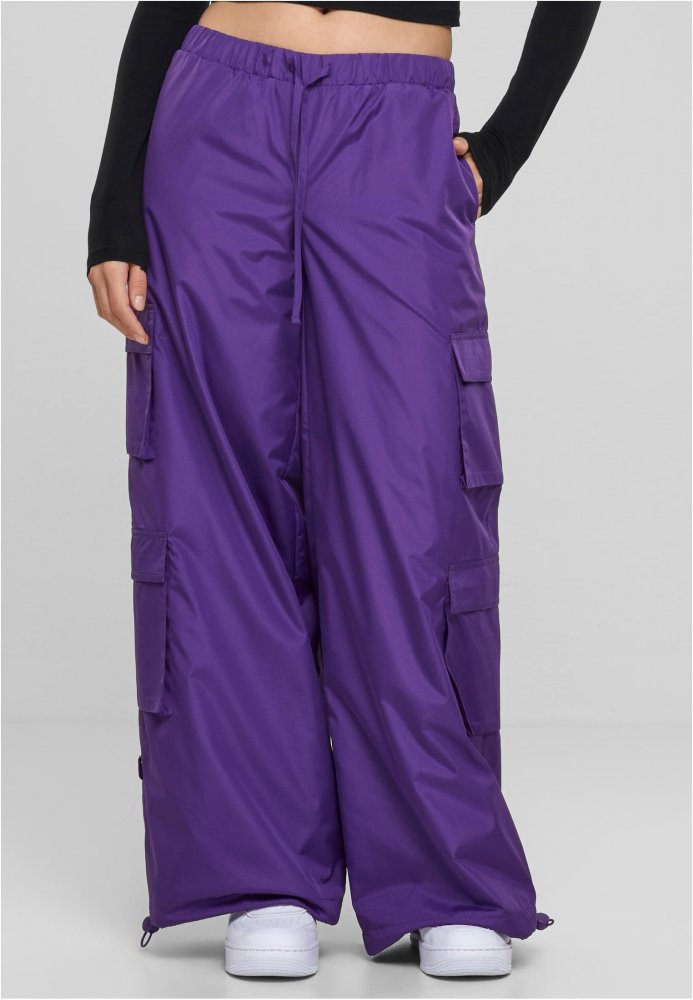 Ladies Ripstop Double Cargo Pants - realviolet XL