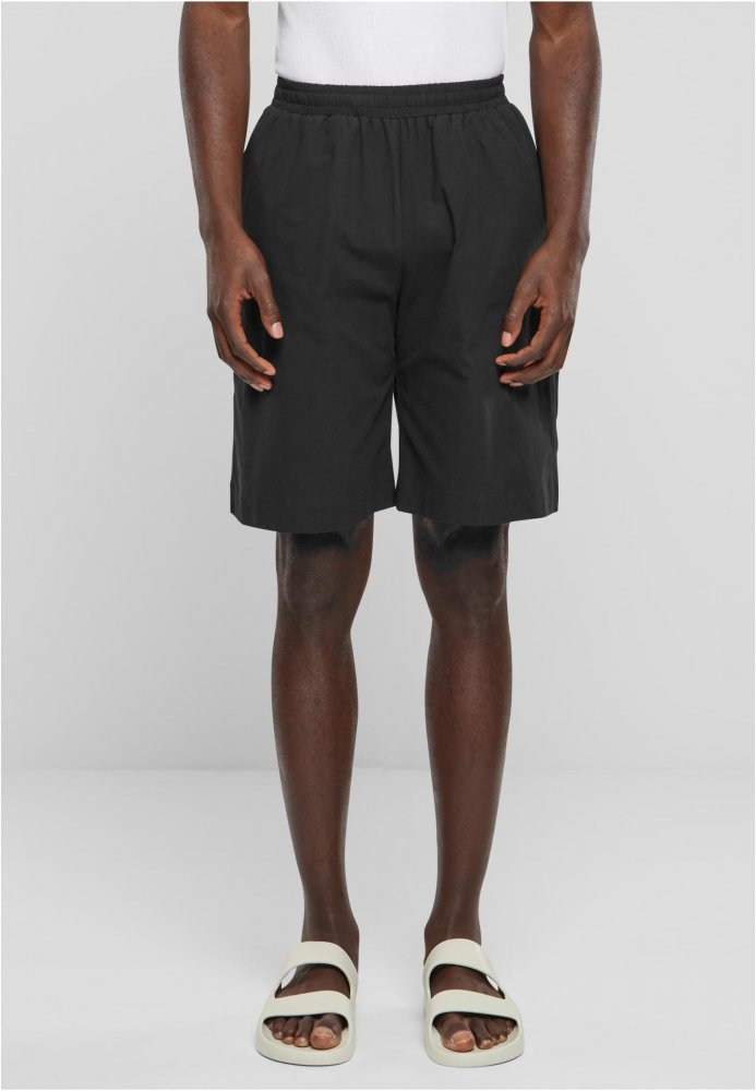 Wide Crepe Shorts - black XXL