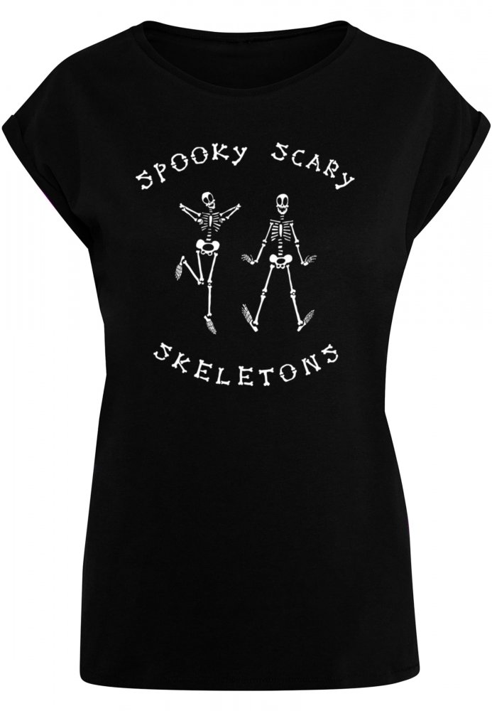 Ladies Spooky Scary Skeletons - Dance Duo T-Shirt XL