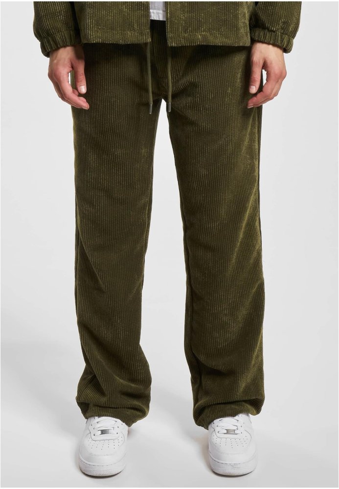 DEF Cord Sweatpants - olive S