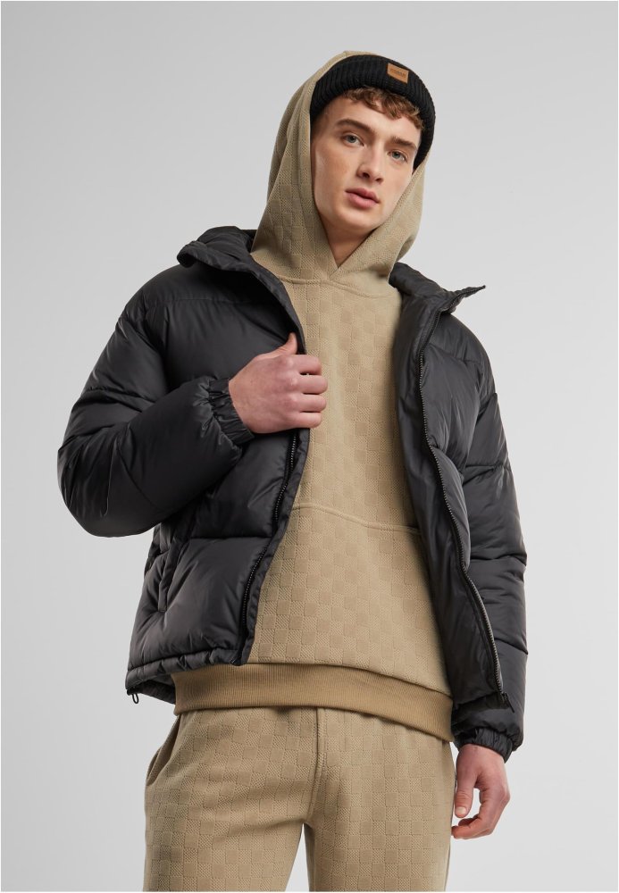 Basic Puffer Jacket With Hood L