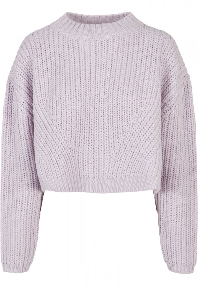 Ladies Wide Oversize Sweater - softlilac M