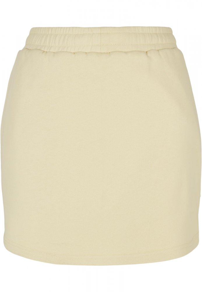 Ladies Organic Terry Mini Skirt - softyellow 4XL