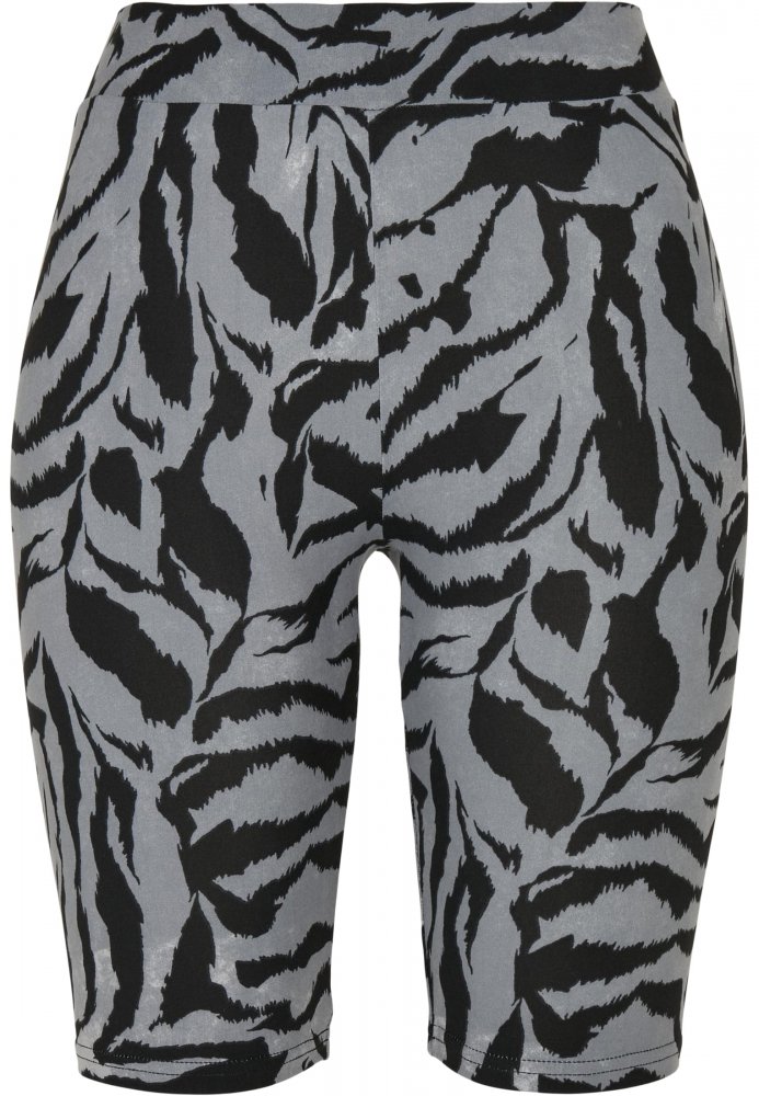 Ladies Soft AOP Cycle Shorts - blackzebra XL