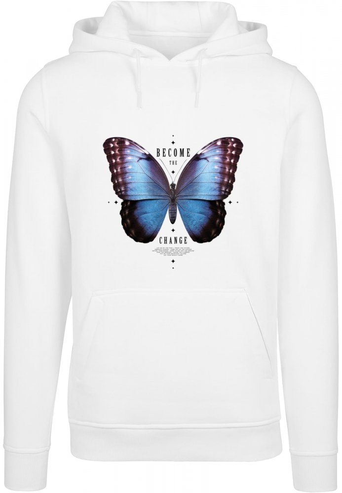 Become The Change Butterfly Hoody - white XXL