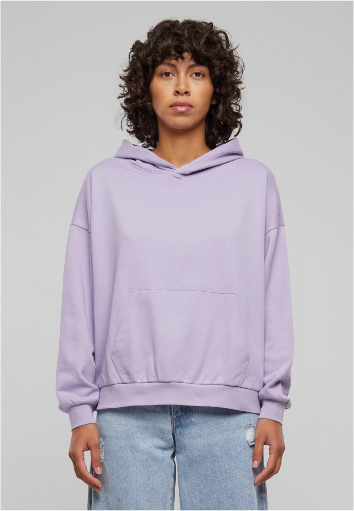Ladies Light Terry Oversized Hoodie - dustylilac M
