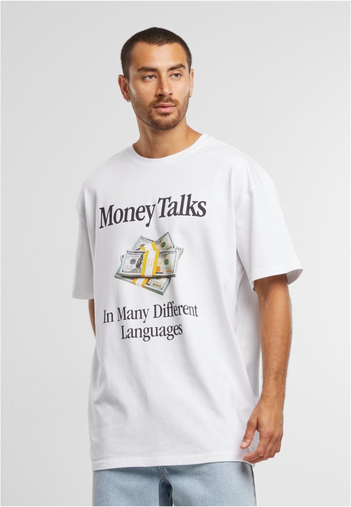 Money Talks Oversize Tee - white M