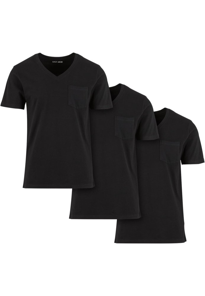 3-Pack T-Shirt - black 5XL