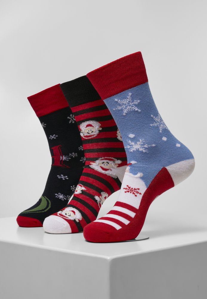 Santa Ho Christmas Socks 3-Pack 43-46