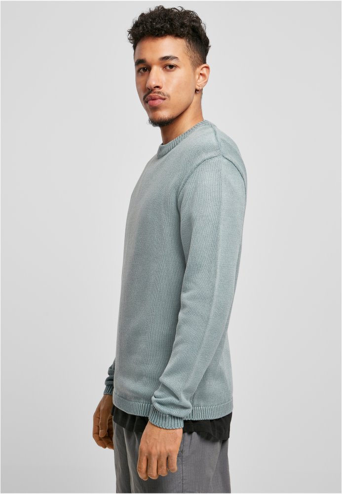 Washed Sweater - dustyblue S