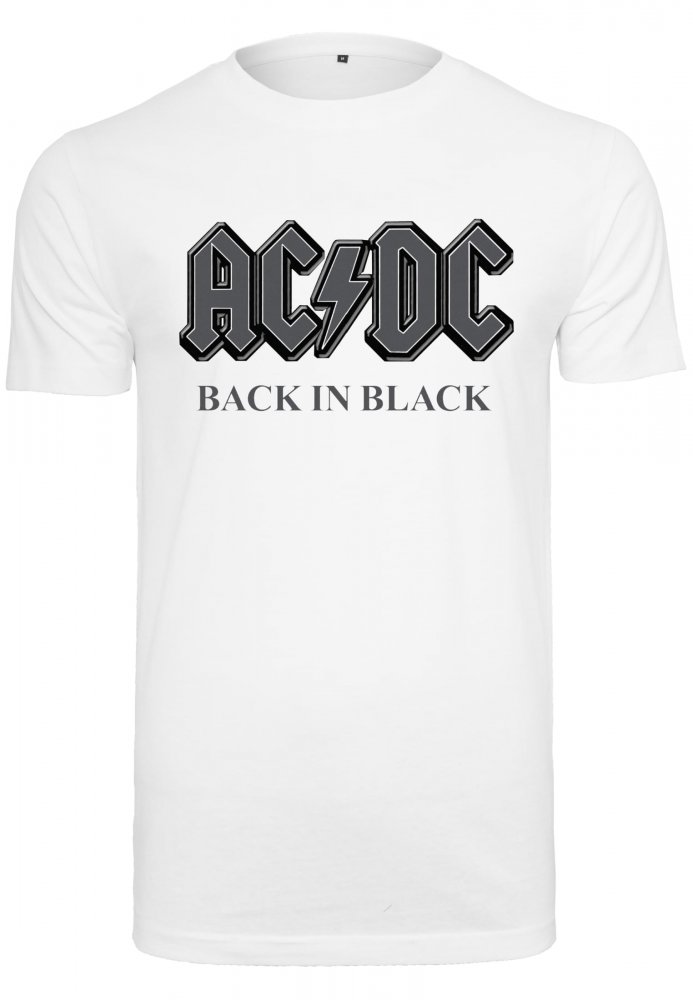 ACDC Back In Black Tee - white 4XL