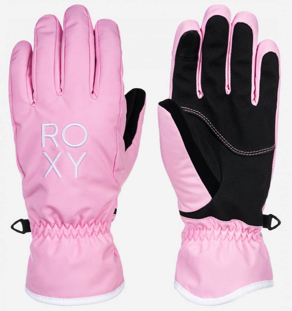 Růžové snowboardové dámské rukavice Roxy Freshfield XL