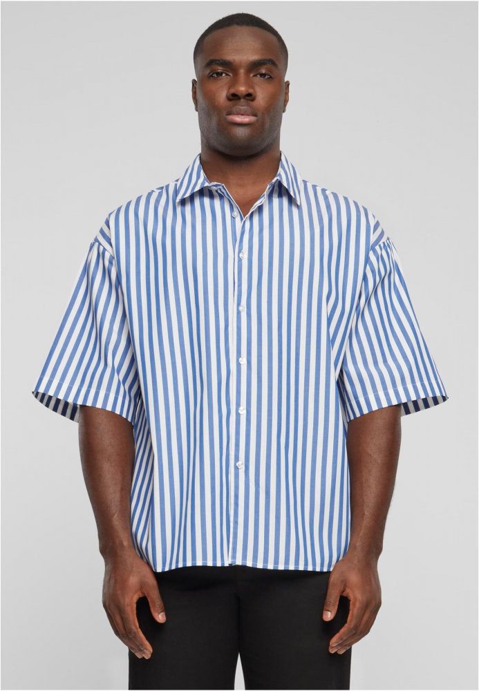 Striped Short Sleeve Summer Shirt 3XL