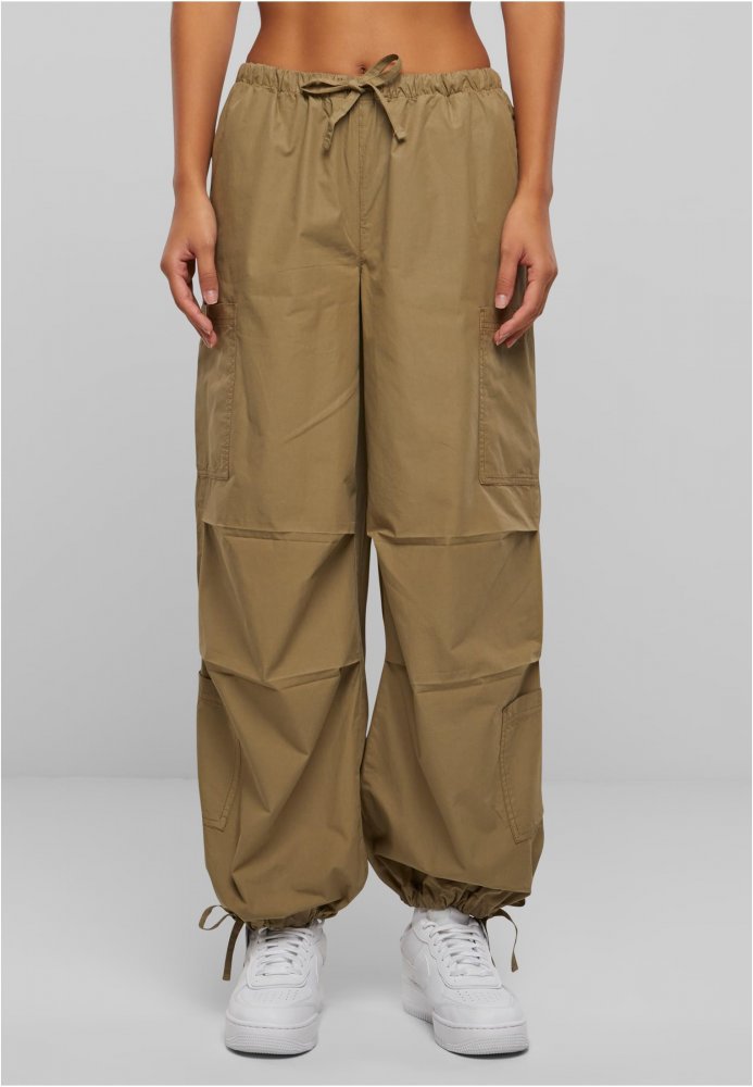 Ladies Cotton Cargo Parashute Pants - khaki 4XL