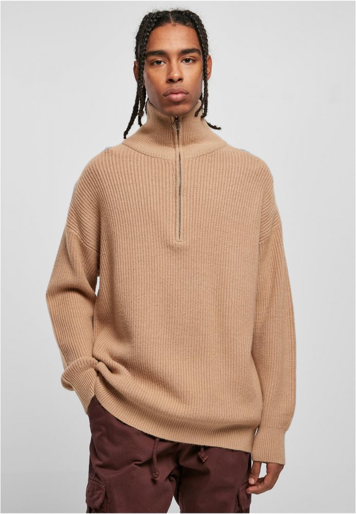 Oversized Knitted Troyer - unionbeige L