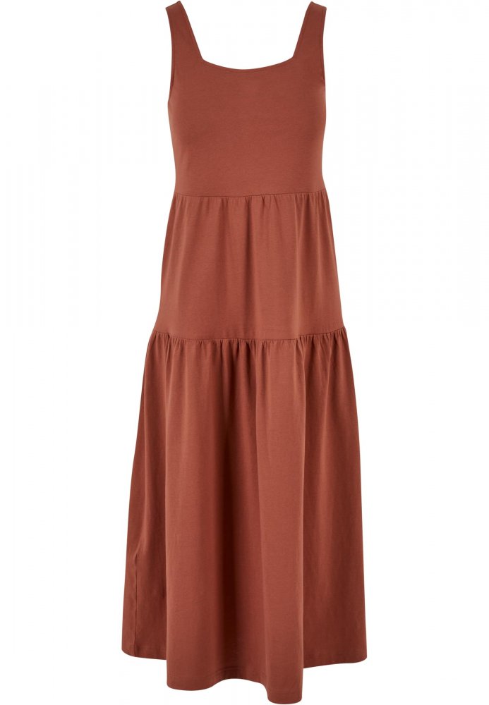 Ladies 7/8 Length Valance Summer Dress - terracotta 4XL