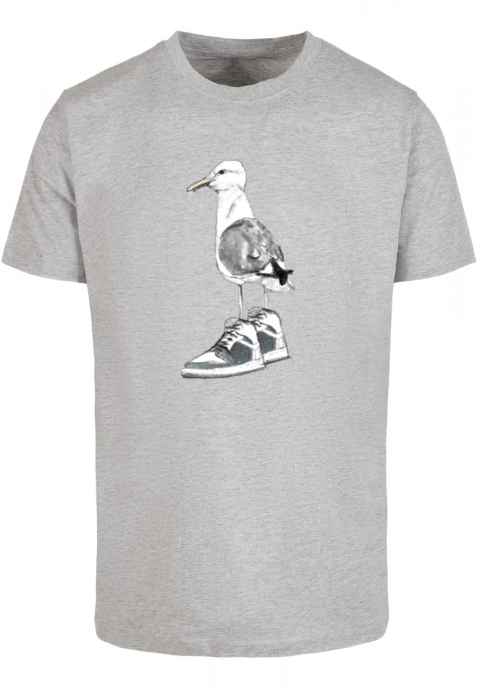 Seagull Sneakers Tee - heather grey S